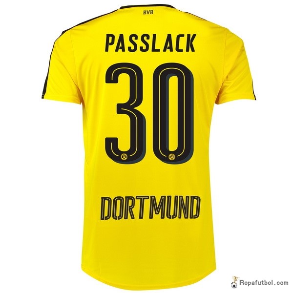 Camiseta Borussia Dortmund Replica Primera Ropa Passlack 2016/17 Amarillo